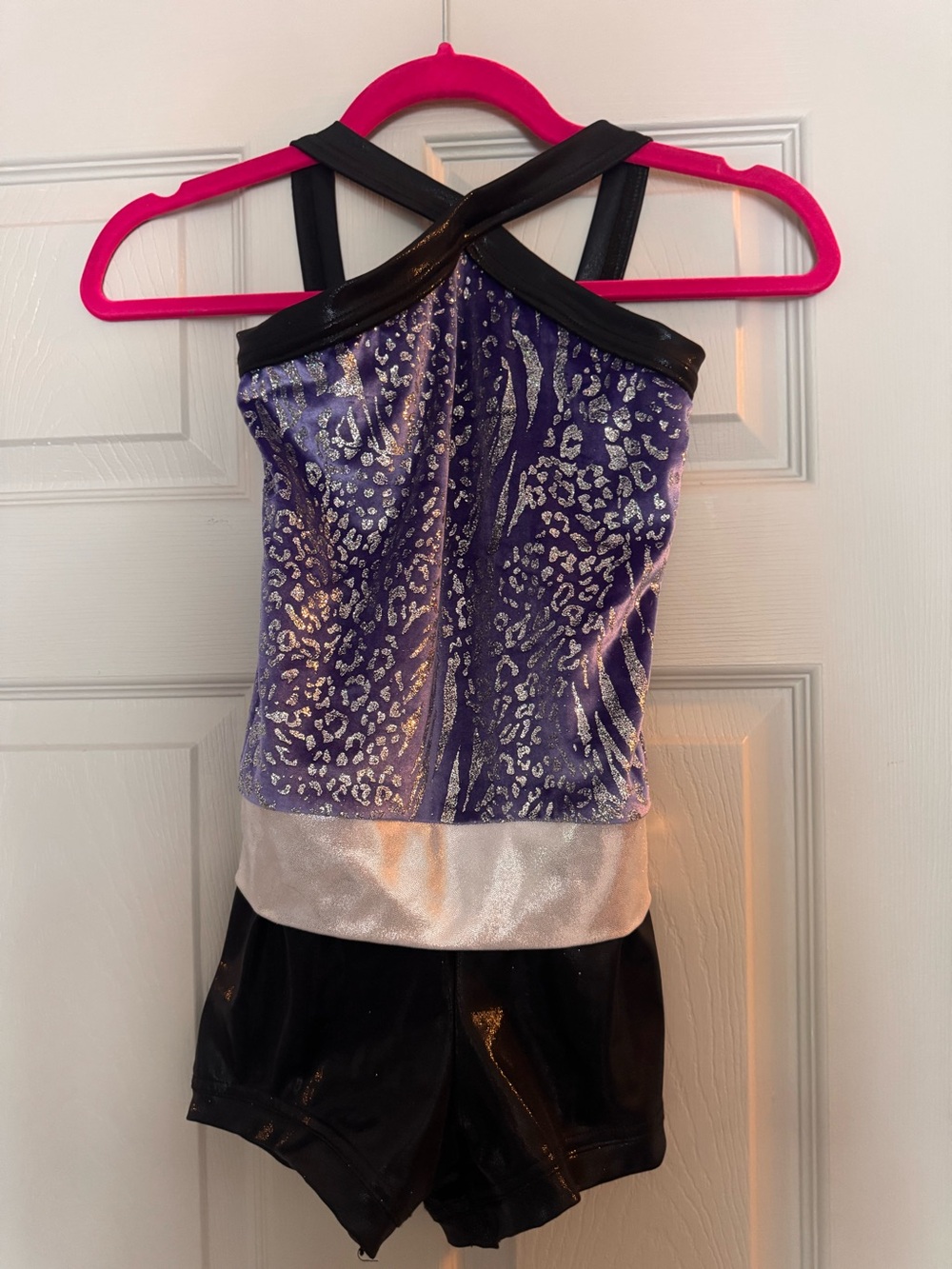 Purple and Black Kids Dance Costume